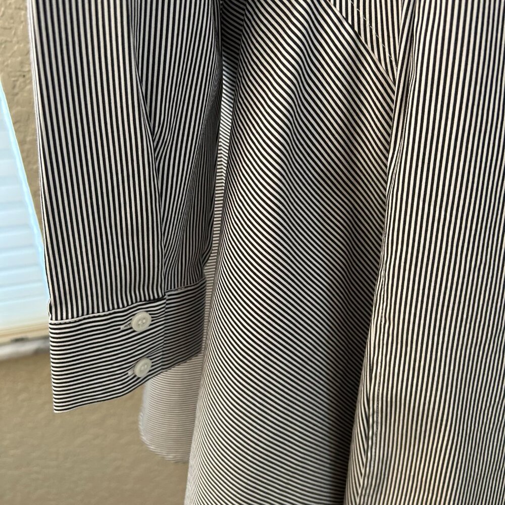 Inc. Navy & White Striped Fitted Shirt Dress - Picture 4 of 6
